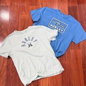 Hurley Blue and Light Gray Tees